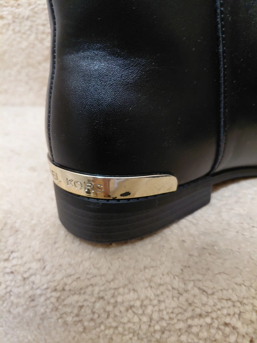 Michael Kors Black Leather Ankle Boot